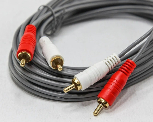 Cable Audio Video 2 Rca Macho A 2 Rca Macho Oro 1,80 Mts 1