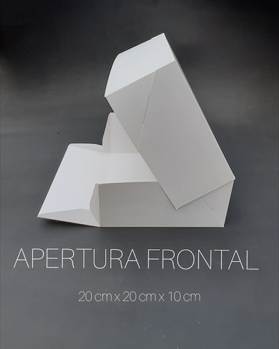 10 Cajas Para Pasteleria Apertura Frontal  20x20x10 1