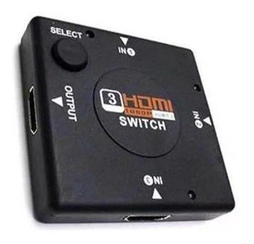 Switch Hdmi Electronico 3 Entradas 1 Salida Netmak Nm Hd3 1