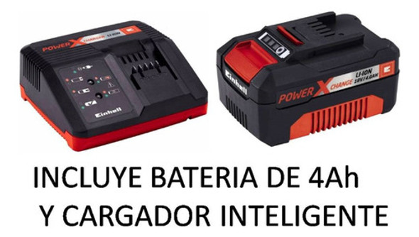 Soplador De Hojas Inal Einhell Ge-ub 18/250 Li E+bat 4ah+car 1