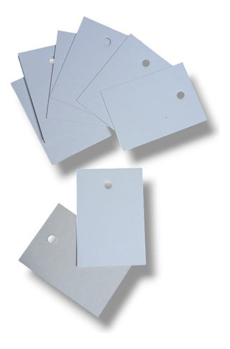 600 Etiquetas 5 X 7 Cm Tags Colgante Cartulina Perforada Bca 0