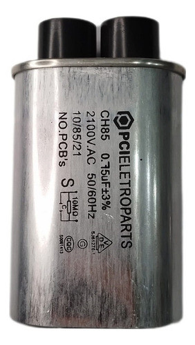 Capacitor Para Microondas 0,75uf 3 Terminais Pinos Largos 1
