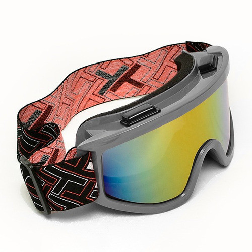 Óculos Motocross Mattos Cinza Lente Espelhada Trilha Cross 0