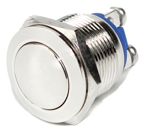 Pulsador Redondo Metalico Normal Abierto 12v 2a 0
