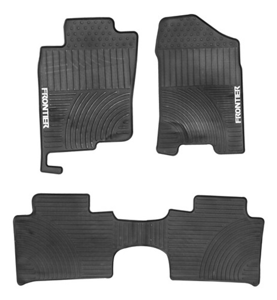 Juego De Alfombras Spaco Nissan Np300 Frontier 2015+ Negro 0