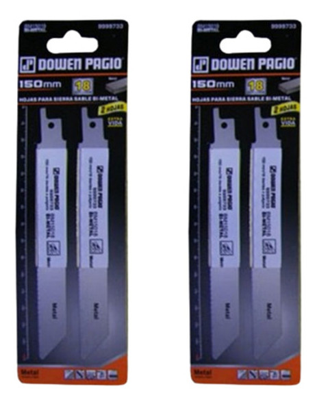 Kit 4 Hojas De Sierras Sables Diseño Robusto Con 18 Dientes 0 Kit 4 Hojas De Sierras Sables Diseño Robusto Con 18 Dientes 0