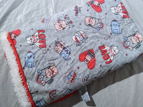 Manta De Bebe Grisino Corderito Y Otra Algodón 0