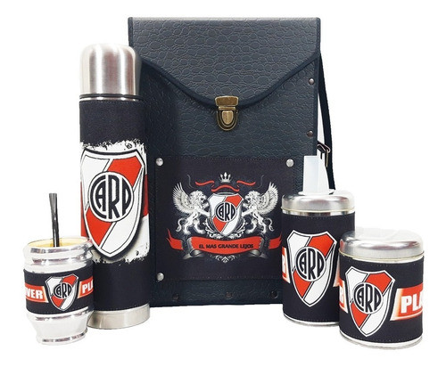 Set Matero Equipo Kit De Mate, River Plate M2, Pb, Marbry 0