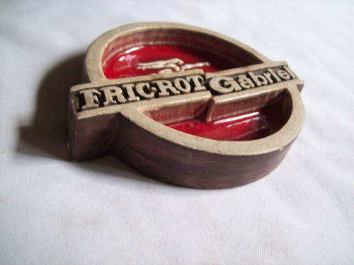 Cenicero Vintage . Cerámica Publicitario . *fric-rot Gábriel 1