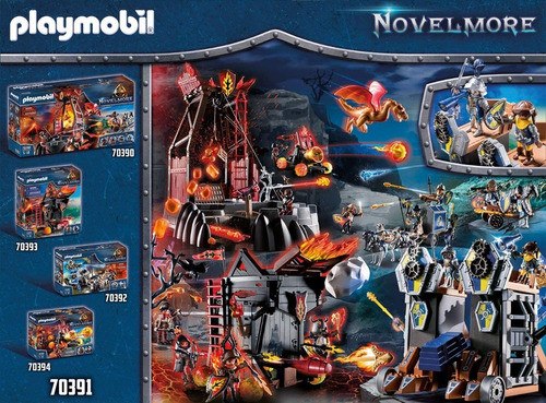 Playmobil Novelmore 70391 - Fortaleza Movil Catapulta - Pr 1