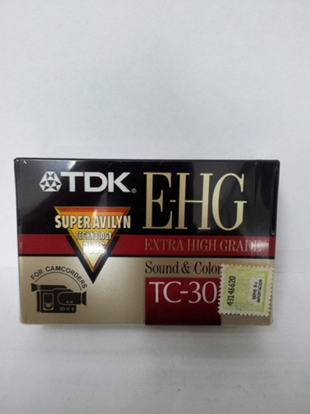 Cassette Para Filmadora Tc-30 Tdk 1 Cassette Para Filmadora Tc-30 Tdk 1