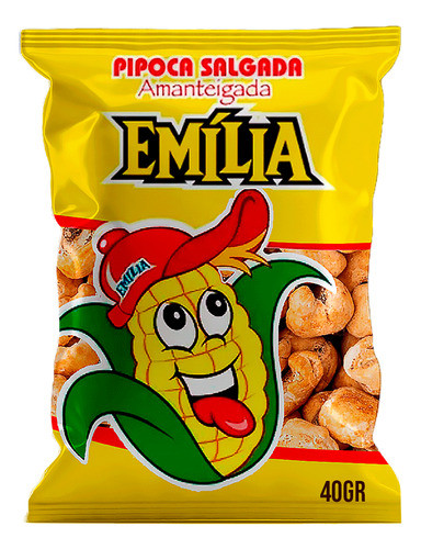 Pipoca Salgada Emília (30 Pacotes De 40g) 1