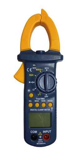 Pinza Amperométrica Digital Dt2015a 600v Ncv Rms Auto Rango 0
