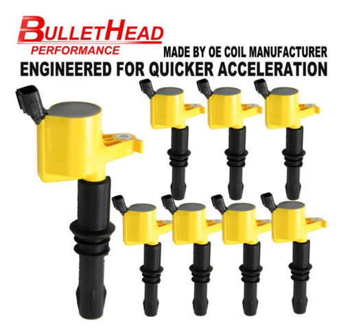 Acción De Los Estados Unidos 8 X Amarillo Encendido Bobinas 1