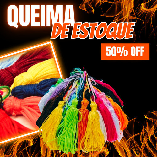 Kit 1800 Franjas Pingente Tassel  Seda Sortidos- Promoção! 1