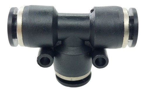Conector Unión Racord Neumático T Tee Acople Manguera 10mm 0