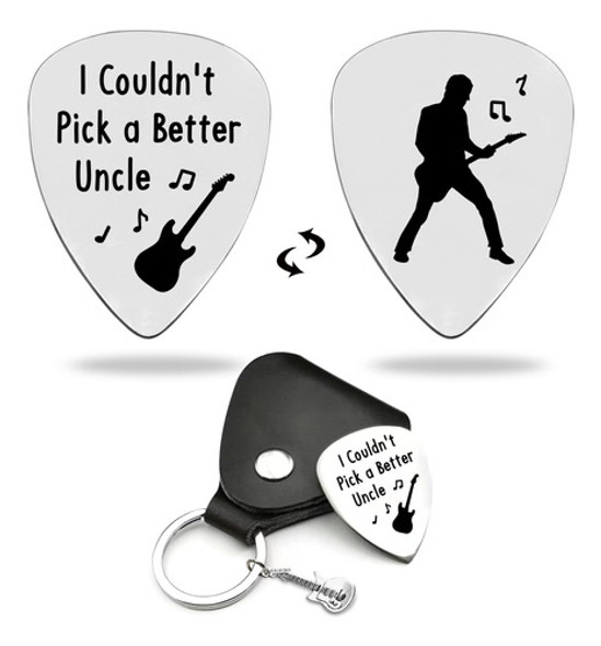 Lruiomve Regalos Para Tío Púas De Guitarra De Acero Con De 0