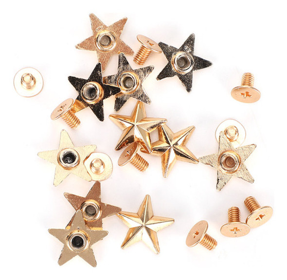 Decoração De Roupas E Sapatos Diy Em Forma De Estrela Rivet 0