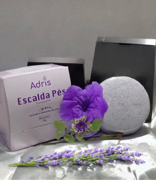 Escalda Pés Adris Lavanda E Semente De Uva 25g 0 Escalda Pés Adris Lavanda E Semente De Uva 25g 0