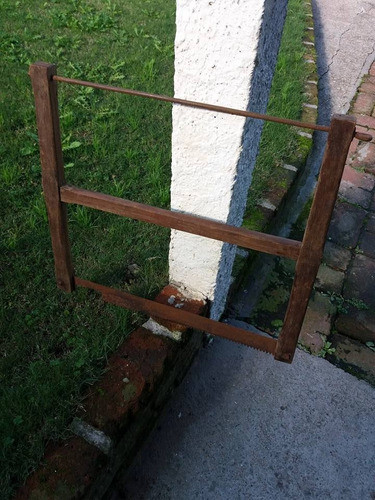 Trozador-sierra Antiguo Adorno Madera Dura Hoja Con Detalle 1