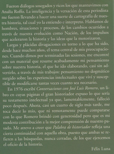 Argentina Conversaciones Con Felix Luna Historia Roffo 1999 1