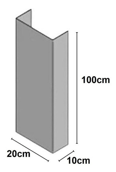 Acabamento Moldura Para Cano Carenagem Hidráulica - 1 Metro 1 Acabamento Moldura Para Cano Carenagem Hidráulica - 1 Metro 1