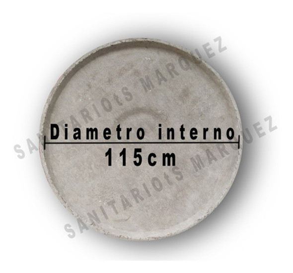 Tapa Tanque Fibrocemento 114cm Diametro Interior 1