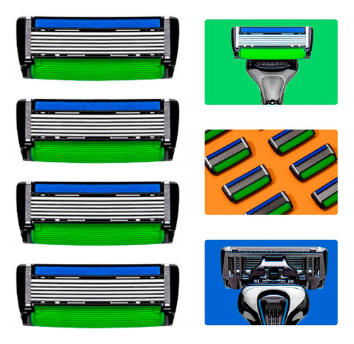 Recargas Aparelho Para Barbear Dr Jones The Razor6 6 Laminas 0