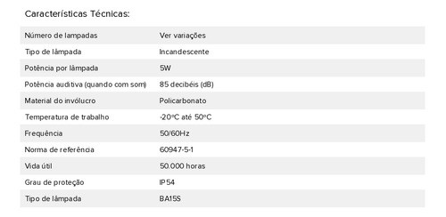 Kit C/ 2 Torre Luminosa 3 Cores Sem Pisca E Com Sonoro 24vcc 1