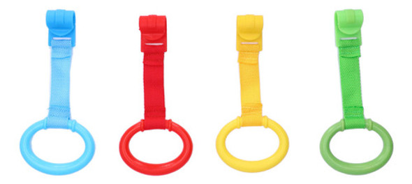 Brinquedo De Puxar Para Bebês, 4 Peças, Anéis, Material Plás 0