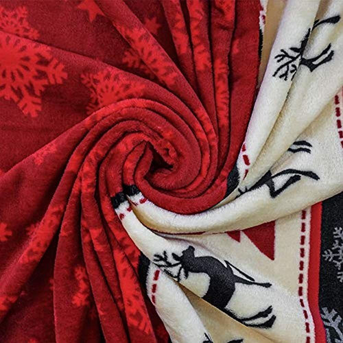 ~?infinity Republic Christmas Snowflake Super Plush Blanket 1