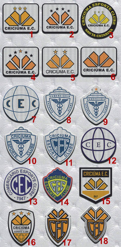 Parche Escudo 7,5 Cm Criciuma Esporte Clube Brasil 0