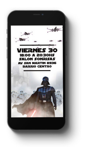 Video Invitacion Animada - Star Wars - Darth Vader 1