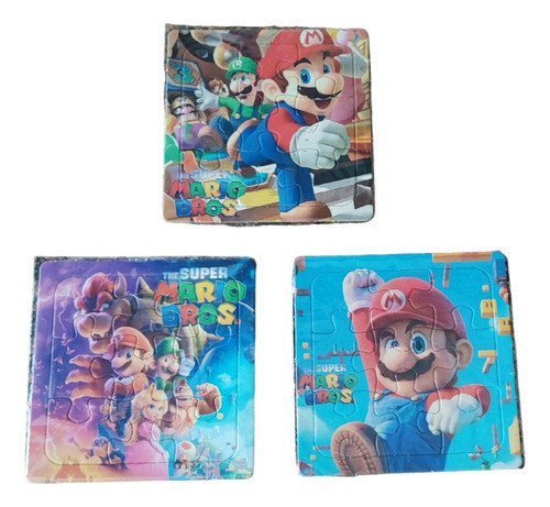 3  Rompecabezas  Mario Bross   9 Piezas Cada Uno 1