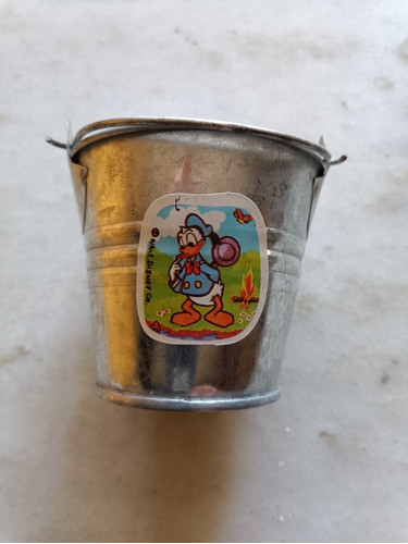 Balde Con Asa Pequeño,galvanizado, Motivo Infantil,juguete 1