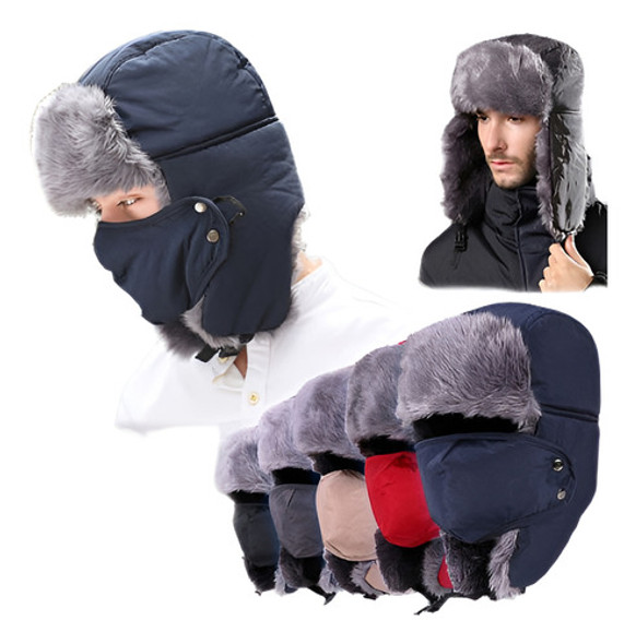 Rápido Para Hombre Invierno Piel Trampero Ushanka Aviador Or 0