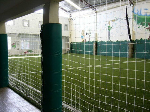 Red Contencion Proteccion Cancha Futbol 10 X 12 Hilo Blanco 0