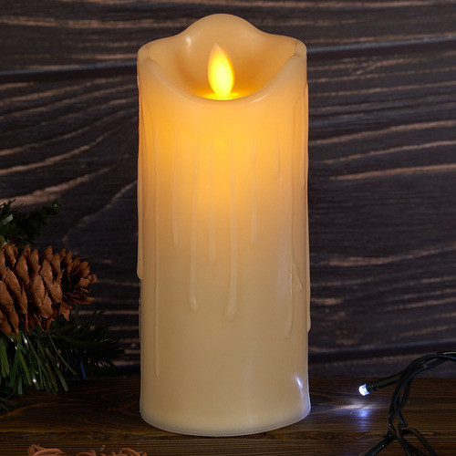 Vela Decorativas Led Cálidas Movimientos Llama Pilas 12cm 1