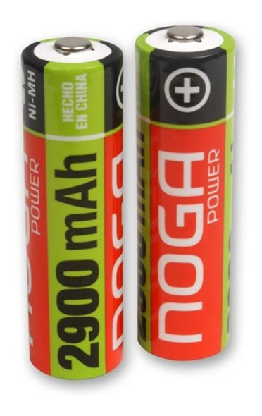 Pack X Mayor 12 Pilas Recargables Aa Noga 2900 Mah 0