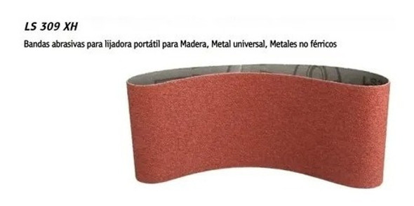 Banda  De Lija Lijadora Ls309xh 75x533mm Grano 60 Klingspor 1