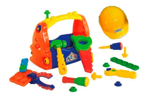 Juguete Caja De Herramientas Didactico Calesita Con Casco 0