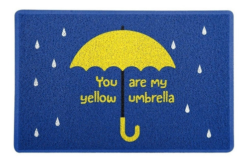 Kit Com 2 Capachos 60x40cm Beek Yellow Umbrella 0