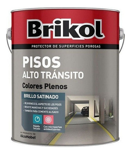Pisos Alto Transito Brikol Gris 4 Lts 0