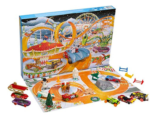Hot Wheels Calendario De Adviento, 8 Autos De 0