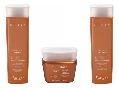 Kit Shampoo + Acondicionador + Mascara Essential Oil 0