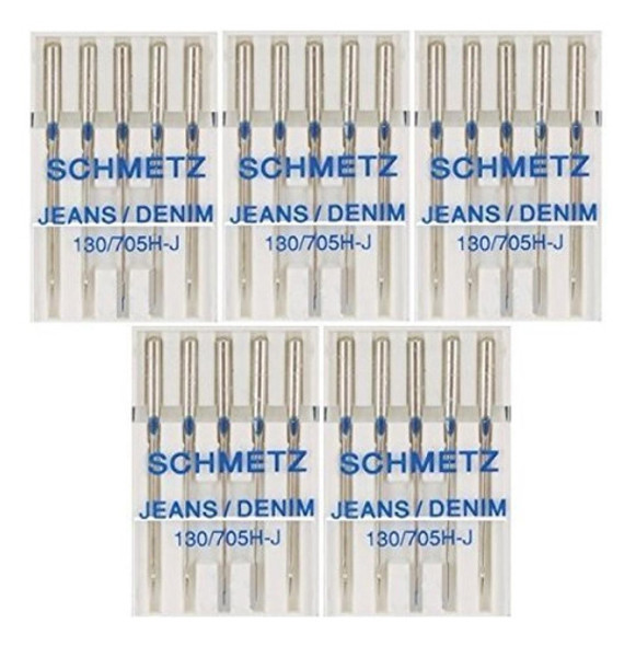 5 X 5 Agujas Schmetz Jean Size 110/18 0