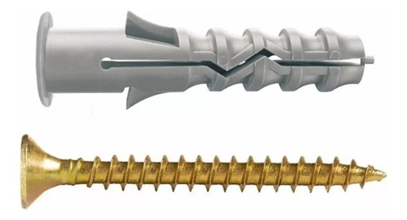 Tarugo Taco Cpsa N° 6 Con Tope + Tornillo Fix X 200 U 0