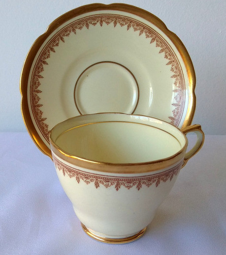 Juego De Taza Y Plato De Té Porcelana Inglesa Collingwoods 1