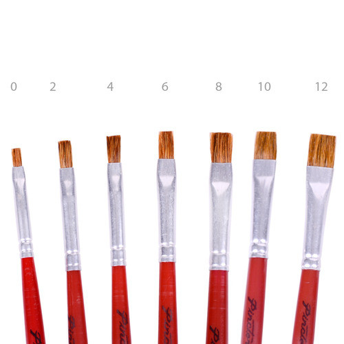 Pincel Tigre Chato Pelo De Buey - Mosca 0