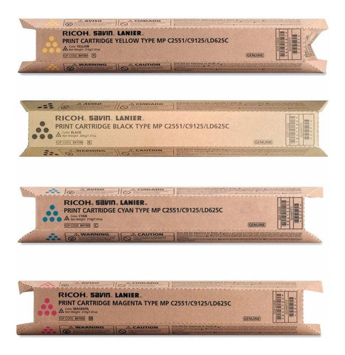 Toner Ricoh Cyan Aficio Mpc 2551 C2551 C9125 Ld625c Original 1